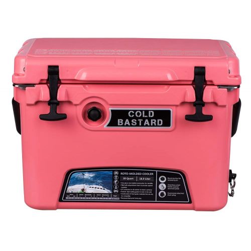  20QT Coral Pink Cold Bastard Rugged Series ICE Chest Cooler