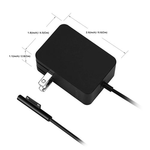  BatPower Batpower 15V 1.6A 24W Power Supply Charger for Microsoft Surface Go Surface Pro 4 Core M3 1824 1735 1736 Power Ac Adapter Cord