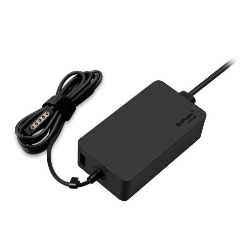  BatPower 12V 3.6A 48W Charger for Microsoft Surface RT Surface Pro 1 Pro 2 and Surface 2 Tablet Ac Adapter 1512 1516 1536 Power Supply Cord with 5V USB Charging Port with US Extens