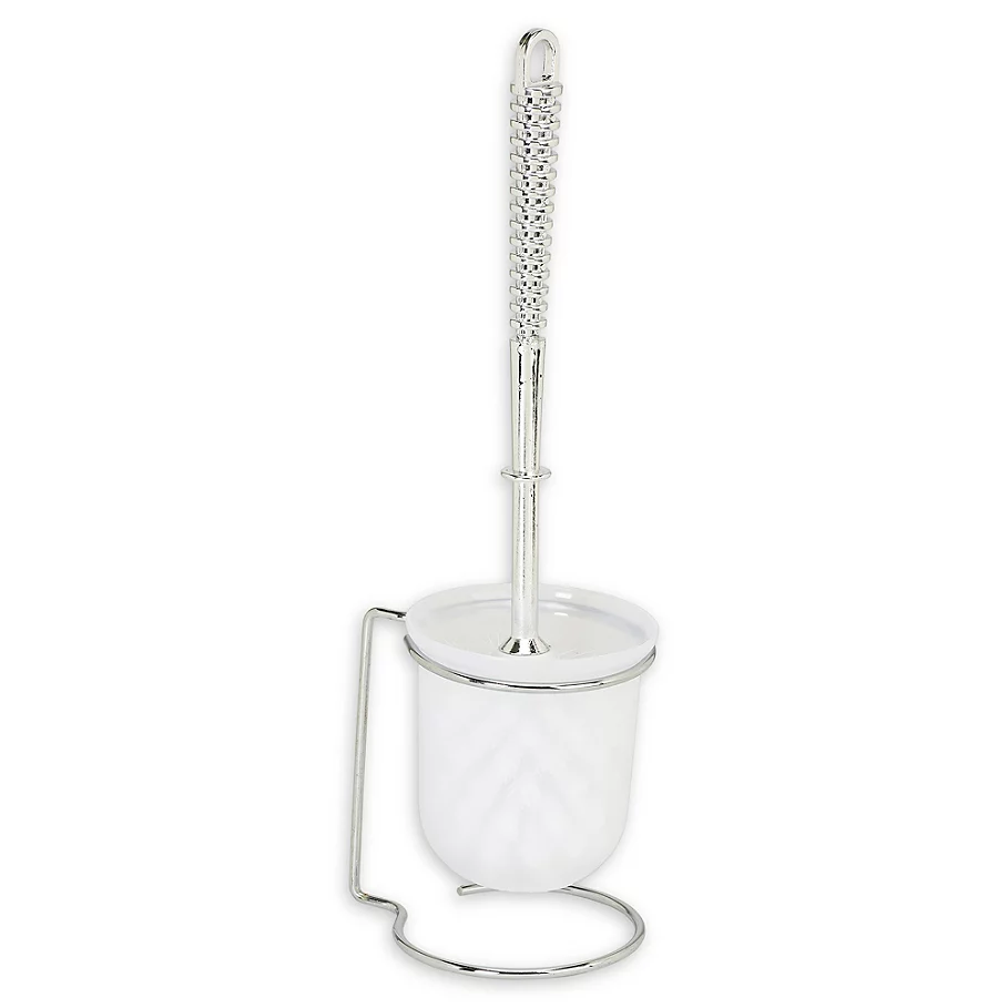 Bath Bliss Stainless Steel Toilet Brush in Clear/Chrome