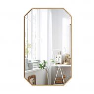Bathroom Mirrors Living Room Wall Mirror Bedroom Vanity Mirror Makeup Mirror Dressing Mirror Simple (Color : Gold, Size : 40x60cm)