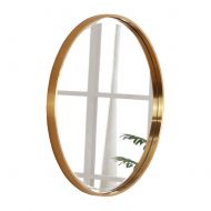 Bathroom mirror Gold Round, Circle Metal Frame Large Wall Mirror,washroom Bedroom Modern Vanity Mirrors