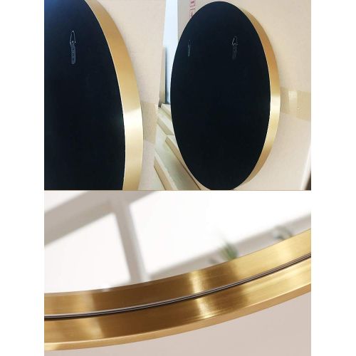  Bathroom mirror Gold Round, Circle Metal Frame Large Wall Mirror,washroom Bedroom Modern Vanity Mirrors