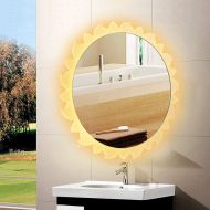 Bathroom mirror LED with Light Mirror Bathroom Anti-Fog with Touch Switch Wall Mirror European Style