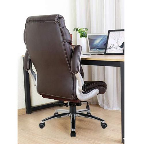  Bathtub Rails Office Chair Chairs Computer Chair Household Leather Chair Study Room Lift Chair Can Lift 360° Rotation Can Bear 200 Kg (Color : Brown, Size : 6037114-121cm)