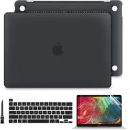 [아마존베스트]Batianda for MacBook Pro 13 Case 2020 M1 A2338 A2289 A2251 Model, Plastic Hard Shell Case with Keyboard Cover & Screen Protector for Newest Mac Pro13 inch Touch Bar, Matte Black