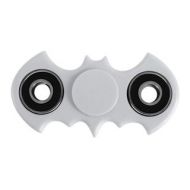 Batman Shape 360 Fidget Spinner Helps focusing EDC Focus Toy Stress Reducer relieves ADHD Anxiety Boredom (WHITE) - White
