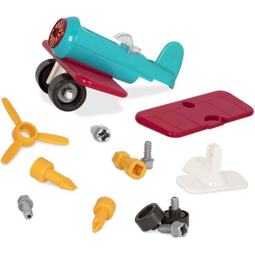  [아마존 핫딜]  [아마존핫딜]Battat  Take-Apart Airplane  Toy vehicle assembly playset with functional battery-powered drill - Early childhood developmental skills toy for kids aged 3 and up