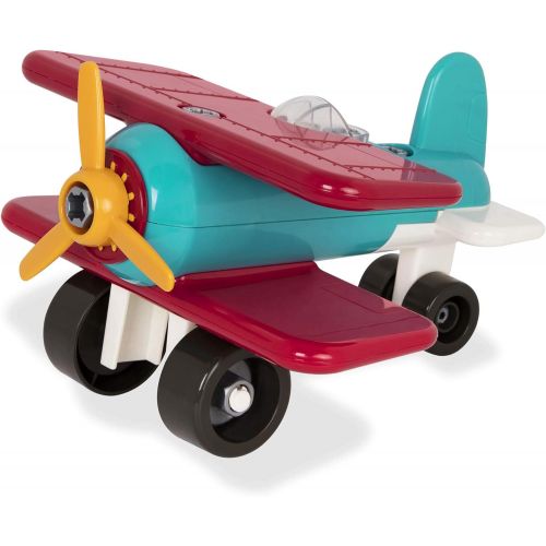  [아마존 핫딜]  [아마존핫딜]Battat  Take-Apart Airplane  Toy vehicle assembly playset with functional battery-powered drill - Early childhood developmental skills toy for kids aged 3 and up