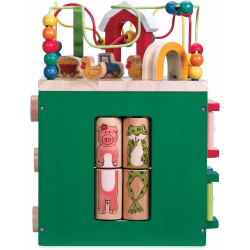  [아마존 핫딜]  [아마존핫딜]Battat  Wooden Activity Cube  Discover Farm Animals Activity Center for Kids 1 year +