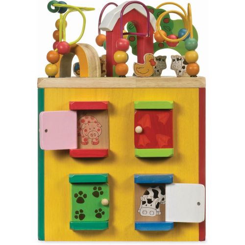  [아마존 핫딜]  [아마존핫딜]Battat  Wooden Activity Cube  Discover Farm Animals Activity Center for Kids 1 year +