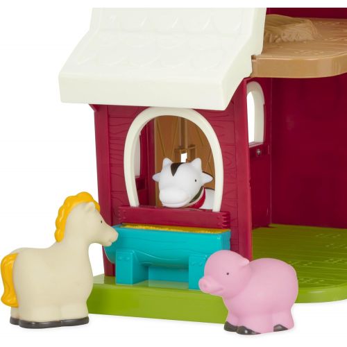  [아마존 핫딜] [아마존핫딜]Battat  Big Red Barn  Animal Farm Playset for Toddlers 18M+ (6Piece)