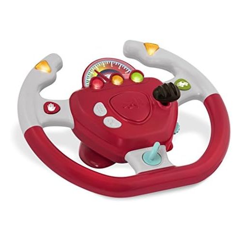  [아마존베스트]Battat  Geared to Steer Interactive Driving Wheel  Portable Pretend Play Toy Steering Wheel for Kids 2 years +