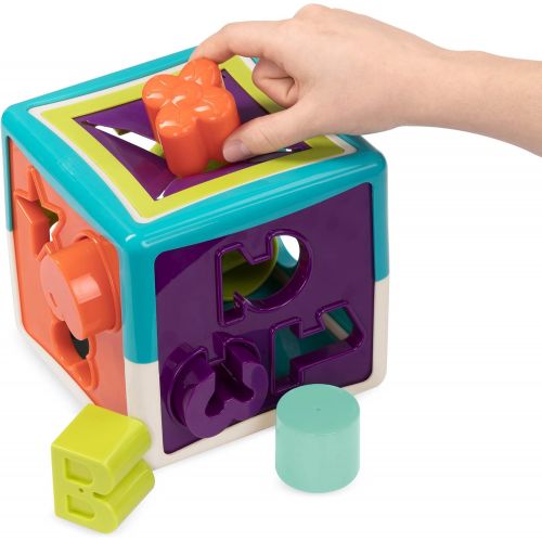  Battat  Stacking Rings + Shape Sorter Cube Bundle  Learning Toys for Kids Age 1 & Up (20 Pc)