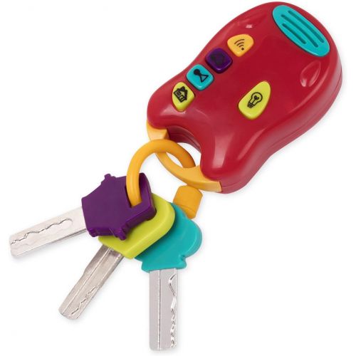  Battat Combo Set - Light & Sound Phone + Keys - Toddlers Ages 0+ (2 Piece)