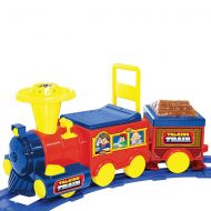 Battery-operated Ride-on Talking Toy Train and 19-foot Track