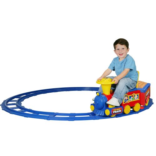 Battery-operated Ride-on Talking Toy Train and 19-foot Track