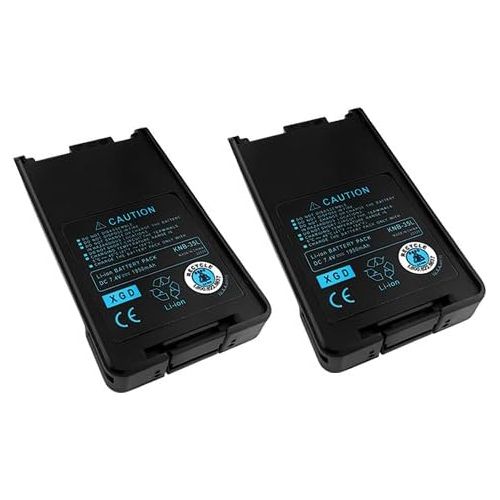  BatteryJack 2 x Li-Ion KNB-25A KNB-26N Battery for Kenwood TK-2160 TK-2170 TK-3160 TK-3170