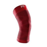 Bauerfeind Sports Compression Knee Support NBA Chicago Bulls - Lightweight Design with Gripping Zones for Basketball Knee Pain Relief & Performance (Bulls, S)