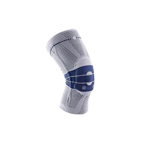  Bauerfeind - GenuTrain - Knee Brace - Targeted Support for Pain Relief and Stabilization of The Knee, Provides Relief of Weak, Swollen, and Injured Knees- Size 2 - Color Titanium