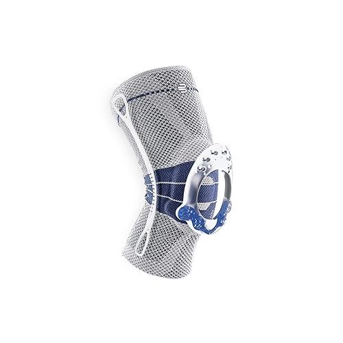  Bauerfeind - GenuTrain - Knee Brace - Targeted Support for Pain Relief and Stabilization of The Knee, Provides Relief of Weak, Swollen, and Injured Knees- Size 2 - Color Titanium