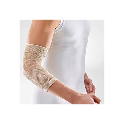  Bauerfeind - EpiTrain - Elbow Support - Targeted Compression for Chronic Elbow Pain - Size 0 - Color Nature