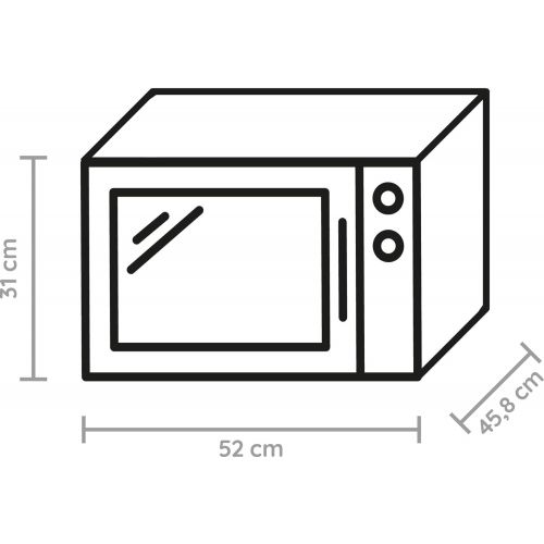  [아마존베스트]Bauknecht MW 49 SL, 5 in 1 microwave incl. grill, hot air and CrispFry hot air frying function.