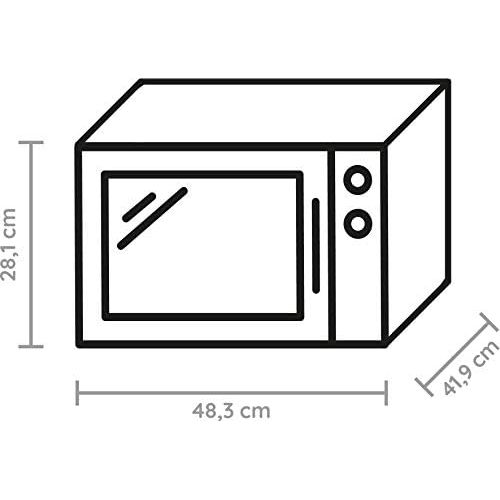  [아마존베스트]Bauknecht MW 253 SM combination grill and microwave / 900 W / 25 L cooking space / Quartz Grill 1050 W / AutoClean / yoghurt function / melting function / keep-warm function, black