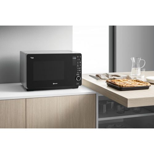  [아마존베스트]Bauknecht ExtraSpace Crisp MW 427 SL / Combination Grill and Microwave / Maximum Flexibility Without Turntable / 800 W / 25 L Cooking Compartment / Grill 1000 W / Crisp Function /