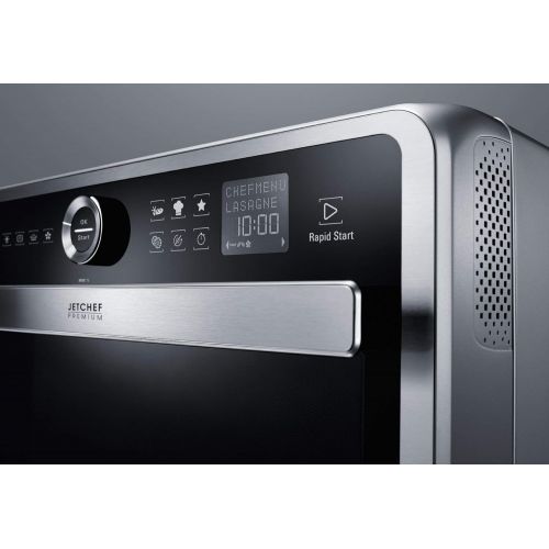  [아마존베스트]Bauknecht Jet Chef MW 179 IN stainless steel 5-in-1 multifunctional microwave / 1000 W / 33 L cooking space / hot air 1500 Watt / quartz grill 1200 W / hot air / dual crisp / steam