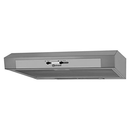  [아마존베스트]Bauknecht DC 5460 IN/1 Cooker Hood Undermount Compact Extractor Hood 60 cm Suitable for Extraction and Recirculation Operation Stainless Steel 103.3 kWh LED 3 Power Levels Energy E