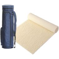 [아마존베스트]BAUSINGER Yoga Set with very comfortable Yoga Mat 20mm Pile, 75x 200cm Natural with matching Yoga Bag