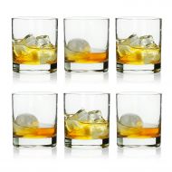 Bavel Rock Style Old Fashioned Whiskey Glasses 11 Ounce, Short Glasses For Camping/Party,Set Of 6