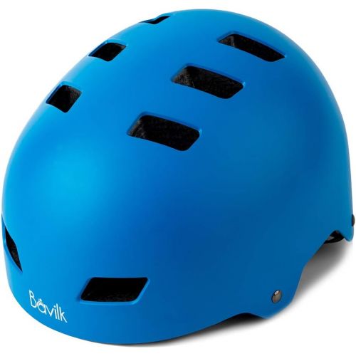  Bavilk Skateboard Bike Helmets CPSC ASTM Certified Multi Sports Scooter Inline Roller Skating 3 Sizes Adjustable for Kids Youth Adults