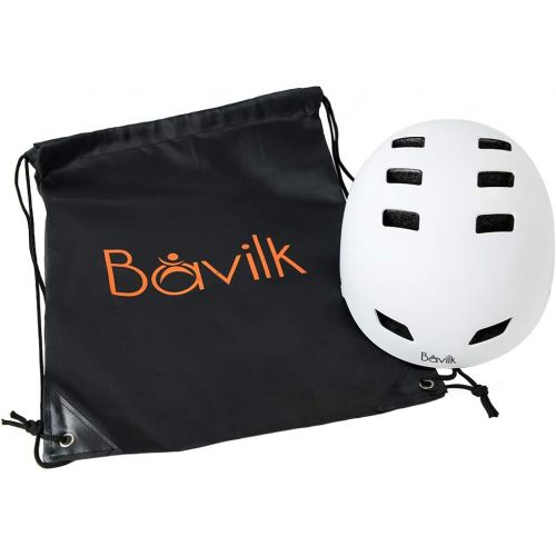  Bavilk Skateboard Bike Helmets CPSC Certified Multi Sports Scooter Inline Roller Skating 3 Sizes Adjustable for Kids Youth Adults