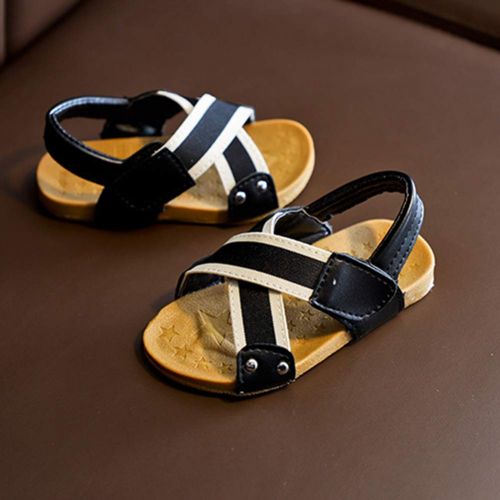  Baviue Kids Toddler Leather Rubber Sole Skidproof Girls Boys Sandals