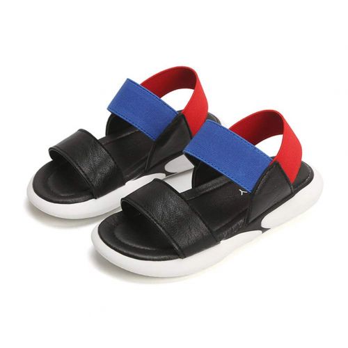  Baviue Leather Athletic Elastic Strap Hiking Summer Sandals for Boys