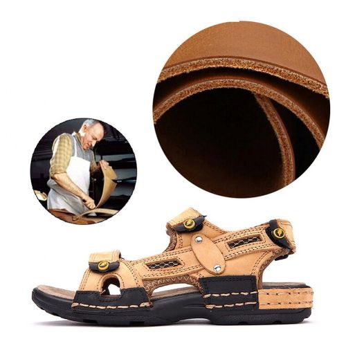  Baviue Leather Hiking Beach Open Toe Sandals for Boys Sandles