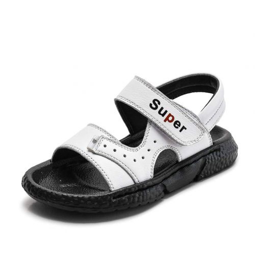  Baviue Leather Open Toe Outdoor Beach Sandles Boys Sandals