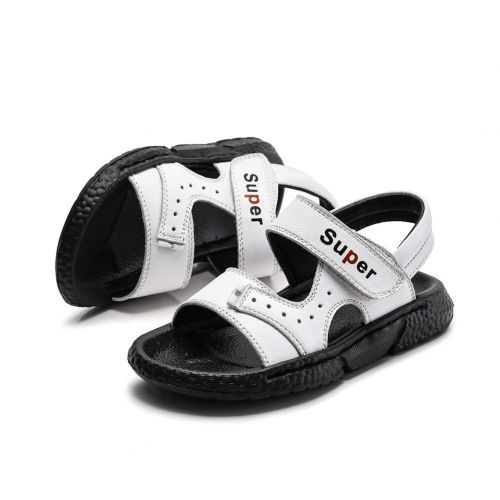  Baviue Leather Open Toe Outdoor Beach Sandles Boys Sandals