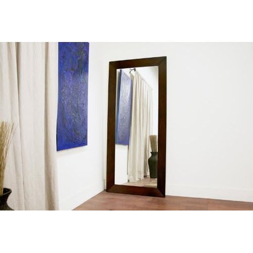  Baxton Studio Doniea Dark Brown Wood Frame Modern Mirror, Rectangle