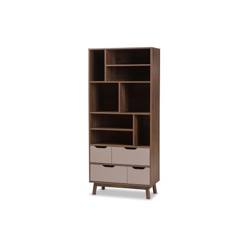  Baxton Studio 424-7995-AMZ Bethel Wood Bookcase