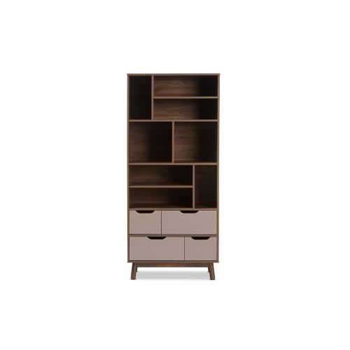  Baxton Studio 424-7995-AMZ Bethel Wood Bookcase