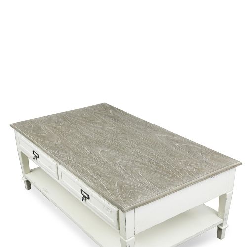  Baxton Studio Dauphine Traditional French Accent Coffee Table, 18.1 x 27.2 x 47, White