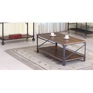 Baxton Studio Wholesale Interiors Greyson Vintage Industrial Occasional Cocktail Coffee Table, Antique Bronze