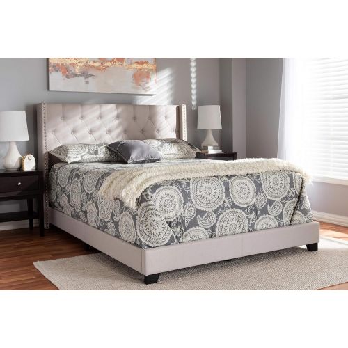  Baxton Studio 149-8944-AMZ Beds (Need Box Spring) Full Beige