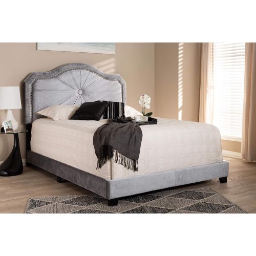  Baxton Studio 151-9007-AMZ Beds (Box Spring Required) King Gray