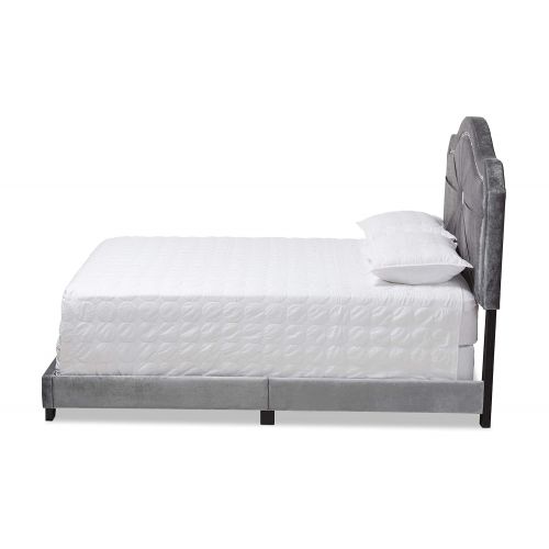  Baxton Studio 151-9006-AMZ Beds (Box Spring Required) Queen Gray