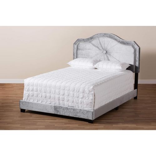 Baxton Studio 151-9006-AMZ Beds (Box Spring Required) Queen Gray