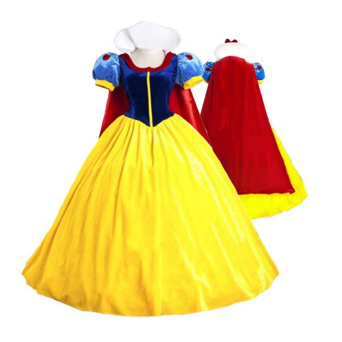 Baycon Halloween Classic Deluxe Princess Costume Adult Queen Fairytale Dress Role Cosplay for Kids Adult